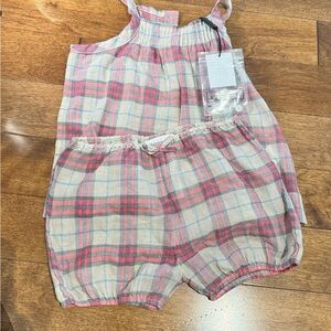 Burberry linen set 24 months